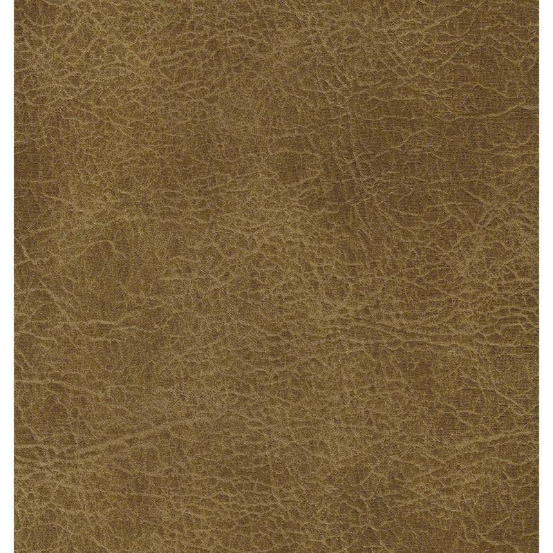 Classic Tufted Medium Bench Vegan Leather Light Brown - HomePop: Upholstered Ottoman, Entryway Seating