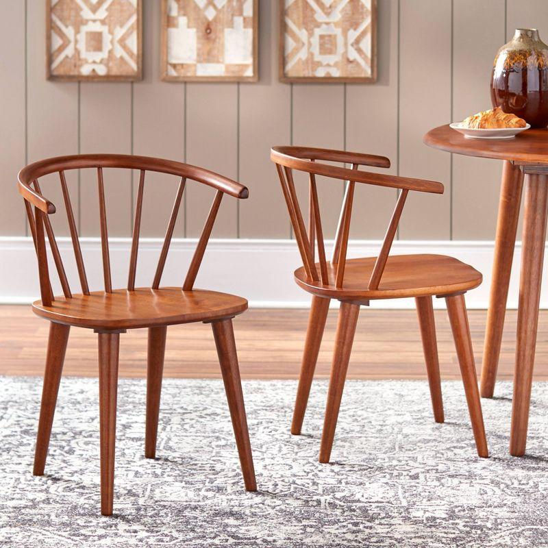 Set of 2 Florence Contemporary Windsor Dining Chairs - Buylateral