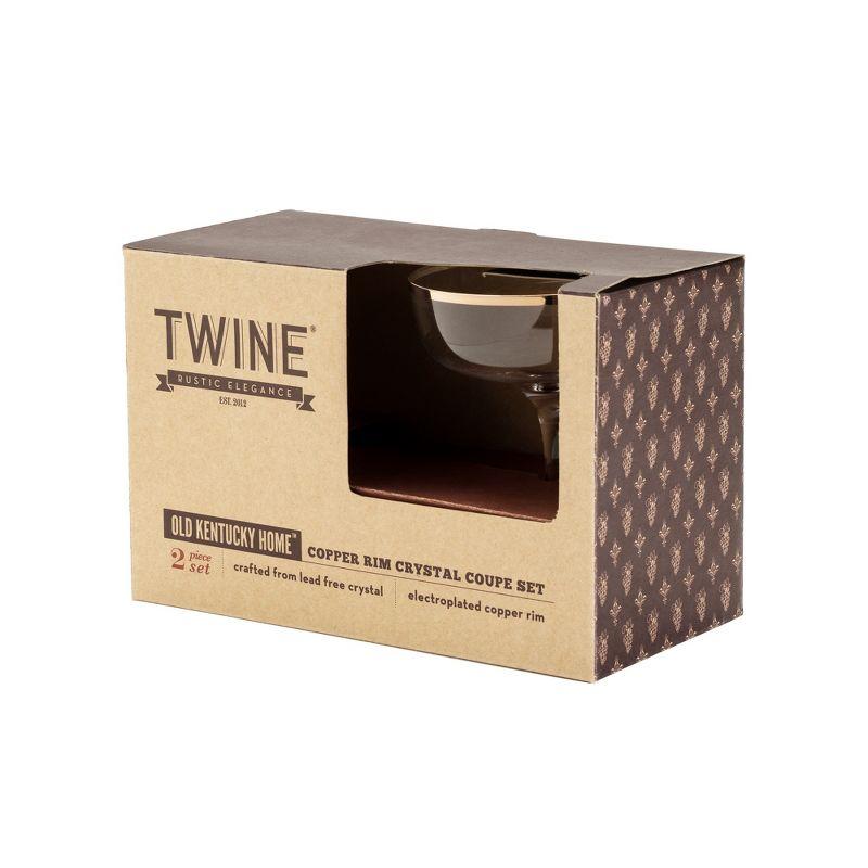 Twine Old Kentucky Home Copper Rim Crystal (Set of 2)