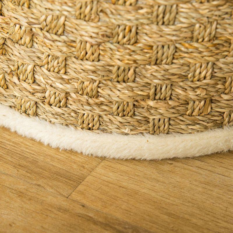George Oliver 28 Inch Cat Condo, 3 Story Cat Hideaway with Sisal Scratching Pad, Barrel Shaped Small Cat Tree
