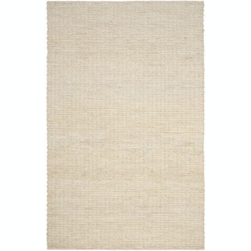 Ivory Elemental Essence 6' x 9' Handwoven Jute Area Rug