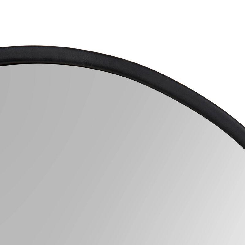 16" x 48" Valenti Tall Framed Arch Mirror Black - Kate and Laurel