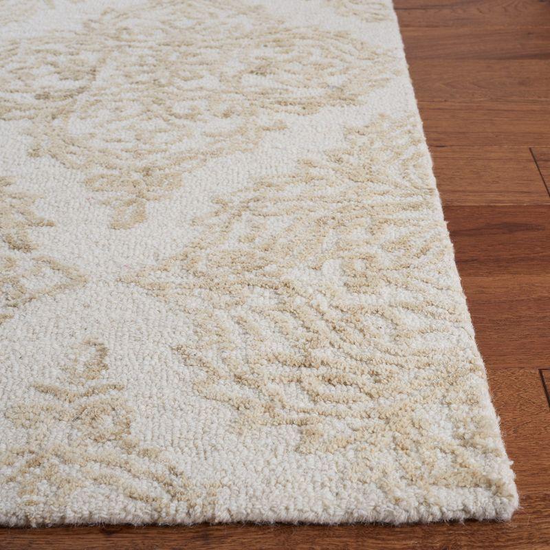 Ivory Abstract Hand-Tufted Wool Runner Rug 2'3" x 6'