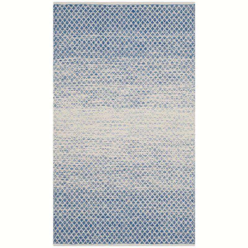 Montauk MTK601 Hand Woven Indoor Accent Rug - Blue/Ivory - 4'x6' - Safavieh