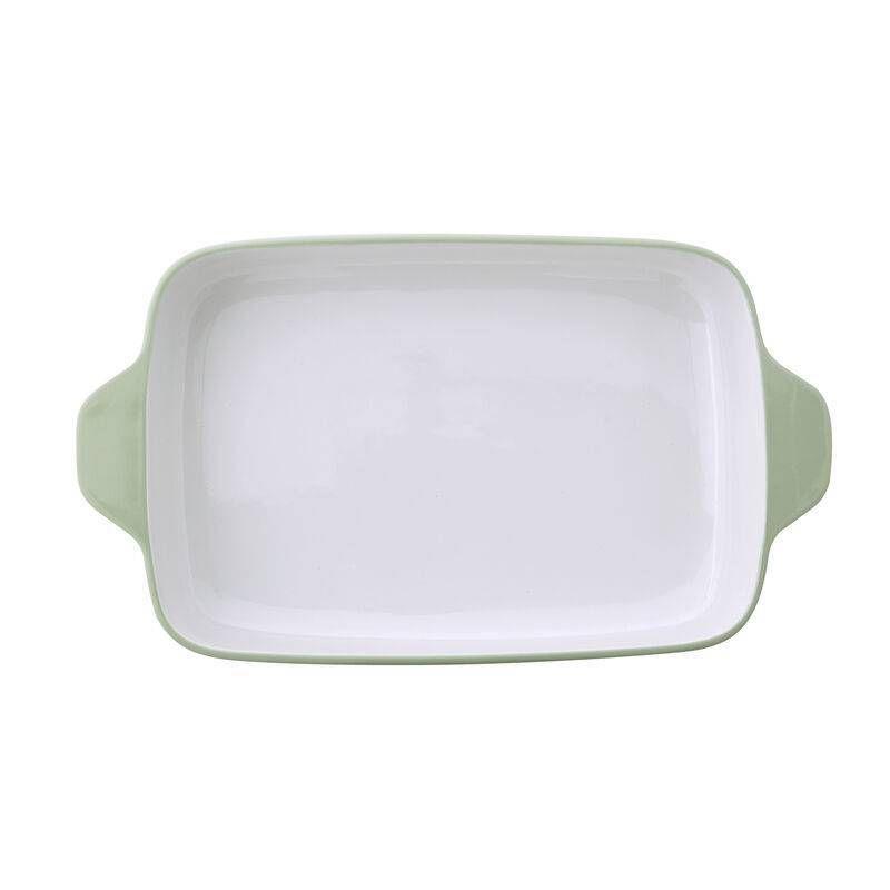 KitchenAid 4.5qt Vitrified Stoneware Rectangular Baker Pistachio: Ceramic Casseroles & Baking Dish, Dishwasher-Safe