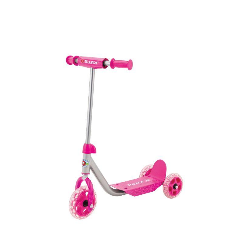 Pink Alloy Steel 3-Wheel Kids Kick Scooter