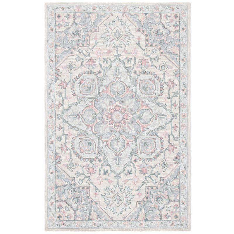 Heritage HG922 Hand Tufted Area Rug - Beige/Blue - 3'x5' - Safavieh.