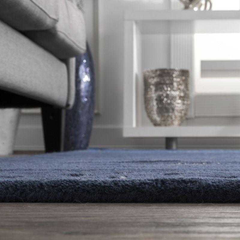 Nuloom Mandia Striped Wool Area Rug, 5' x 8', Navy