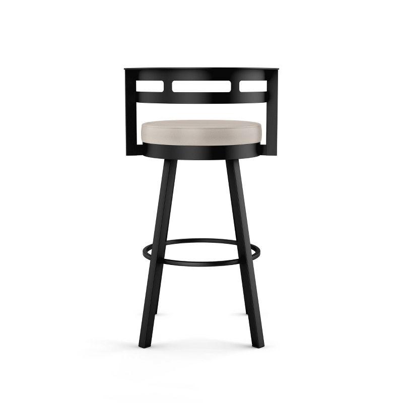 Amisco Render Upholstered Counter Height Barstool Cream/Black