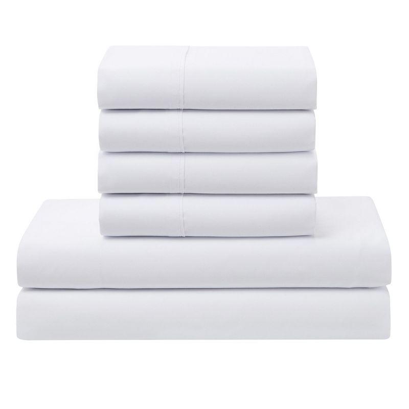 Luxury Alternative Solid Comforter and Sheet Set with Bonus Pillowcases