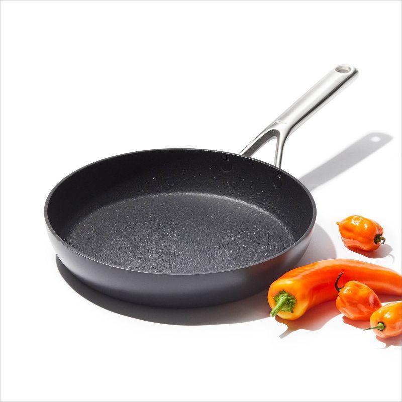 10" Black Aluminum Ceramic Non-Stick Fry Pan