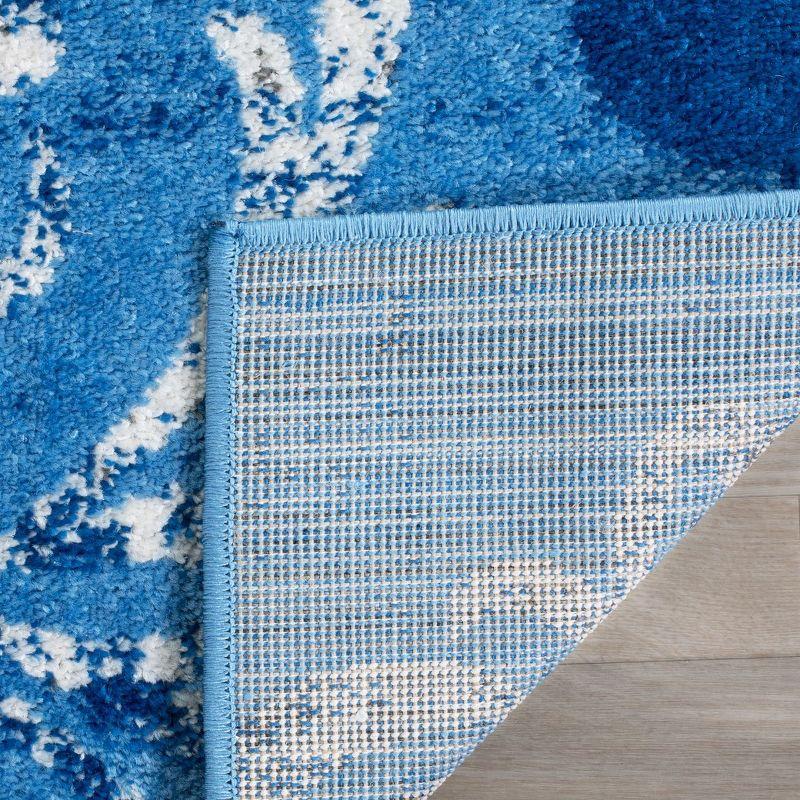 Adirondack ADR114 Machine Made Indoor Area Rug - Light Blue/Dark Blue - 5'-1"x7'-6" - Safavieh