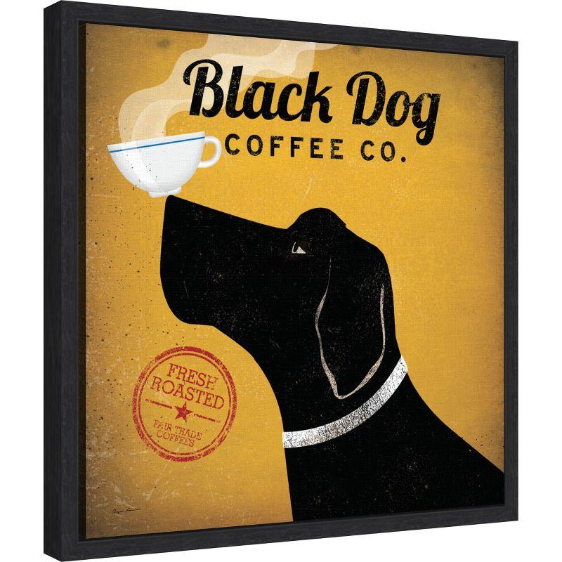 Amanti Art Black Dog Coffee Co by Ryan Fowler Framed Canvas Wall Art