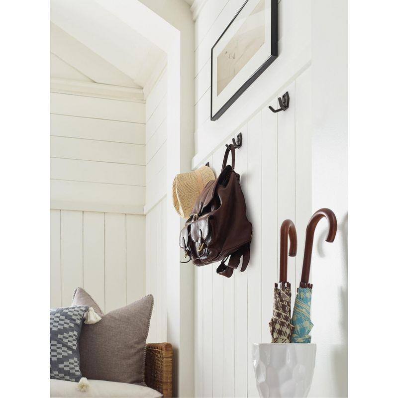 Benton Transitional Double Prong Decorative Wall Hook