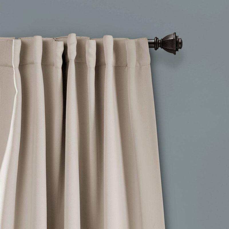 Lush Decor Lush Decor Insulated Back Tab Blackout Polyester Blackout Curtain Pair (Set of 2)