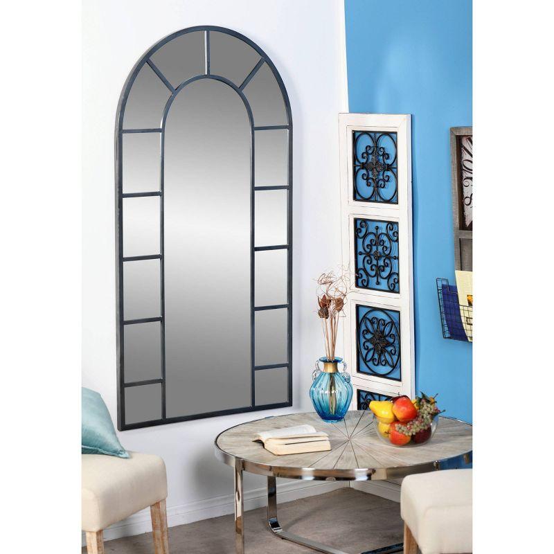 Silver Rectangular Full Length Wood Wall Mirror