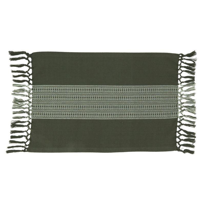 100% Cotton Striped Rectangle Placemat