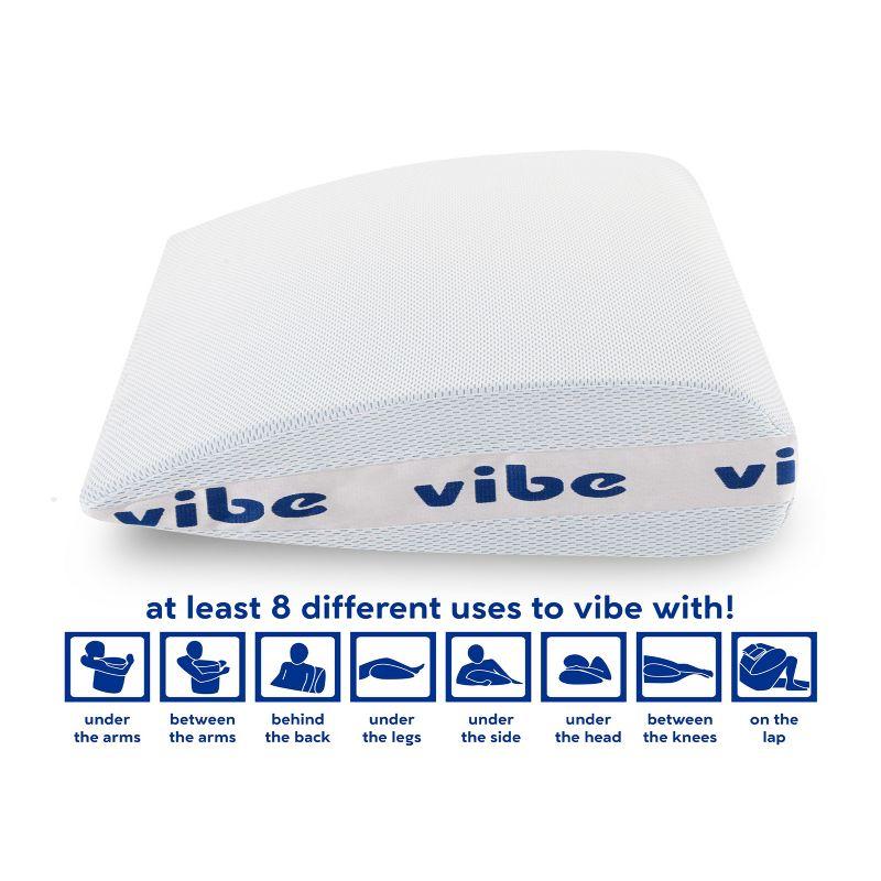 Vibe Smart Edge Multi-Position Gel-Infused Memory Foam Pillow
