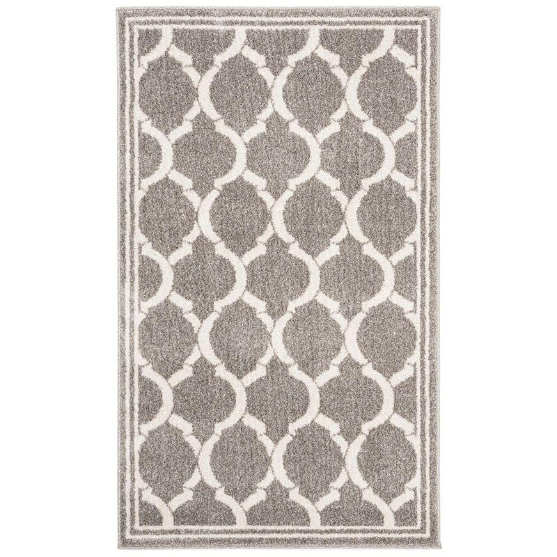 Amherst AMT415 Power Loomed Indoor Accent Rug - Dark Grey/Beige - 3'x5' - Safavieh