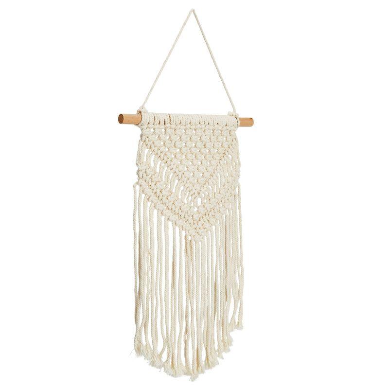 Okuna Outpost 2 Pack Boho Themed Woven Macrame Wall Art, Handing Décor for Home or Nursery, 15 x 10 in