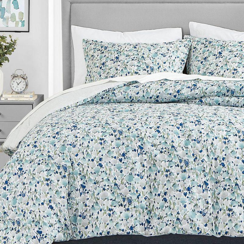 Poppy & Fritz Standard Cotton Reversible Duvet Cover Set