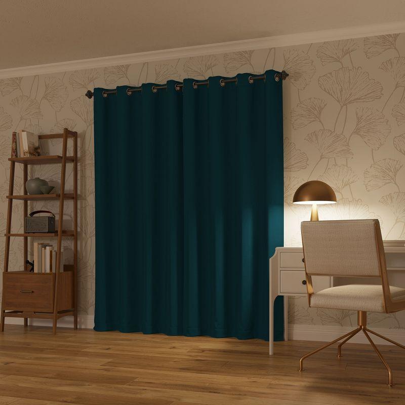 Sun Zero 100% Blackout Oslo Theater Grade Grommet Curtain Panel