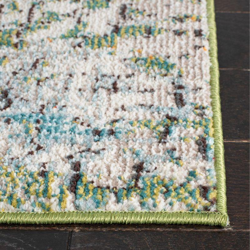Madison MAD460 Power Loomed Indoor Area Rug - Green/Turquoise - 4'x6' - Safavieh