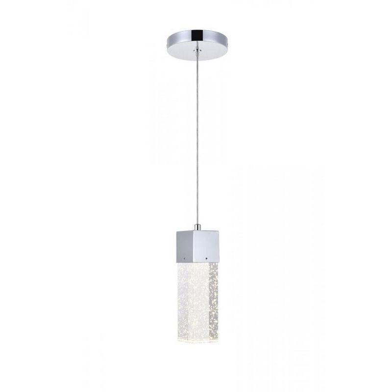 Elegant Lighting Novastella 1 light Chrome LED Pendant