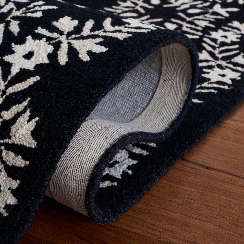 Empire EM826 Hand Tufted Area Rug - Black/Ivory - 8'x10' - Safavieh.
