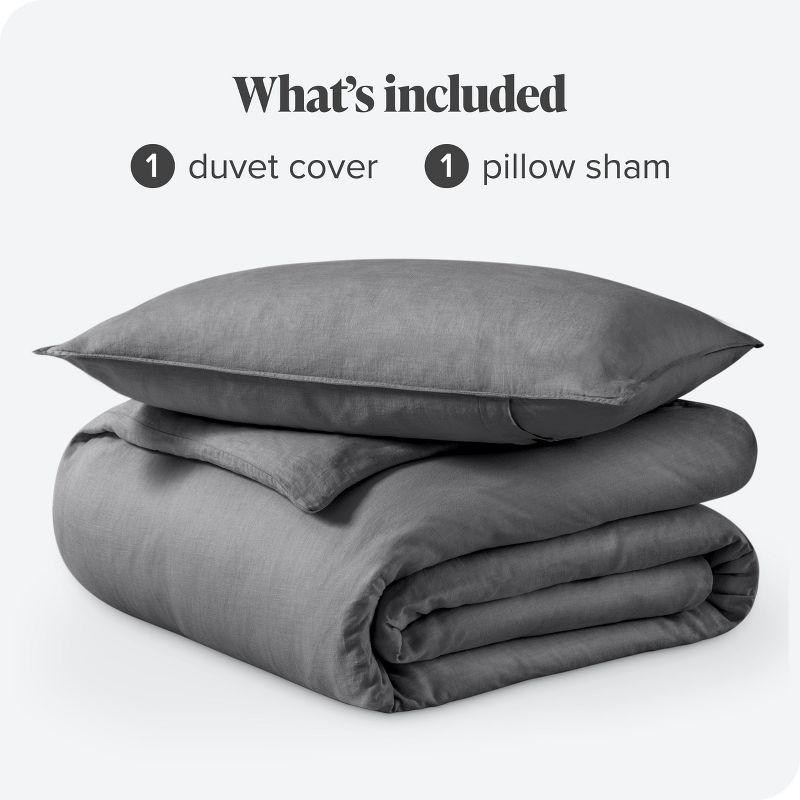 Bare Home Linen Duvet Cover Set