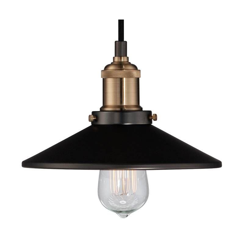 Franklin Iron Works Emile Oil Rubbed Bronze Brass Mini Pendant 8 3/4" Wide Industrial LED Fixture for Dining Room House Foyer Kitchen Island Entryway