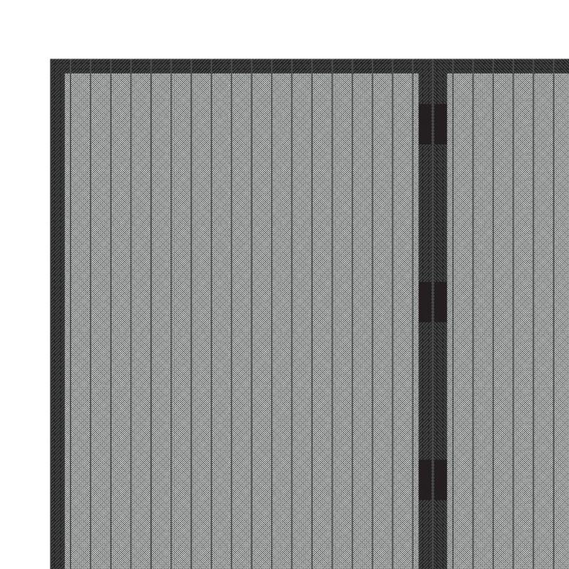 Hastings Home 38" Magnetic Screen Door for French Doors or Sliding Glass Doors - Full Frame Velcro, Black