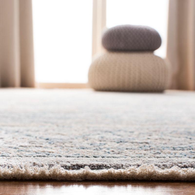 Dream DRM408 Power Loomed Indoor Area Rug - Grey/Blue - 6'7" Round - Safavieh