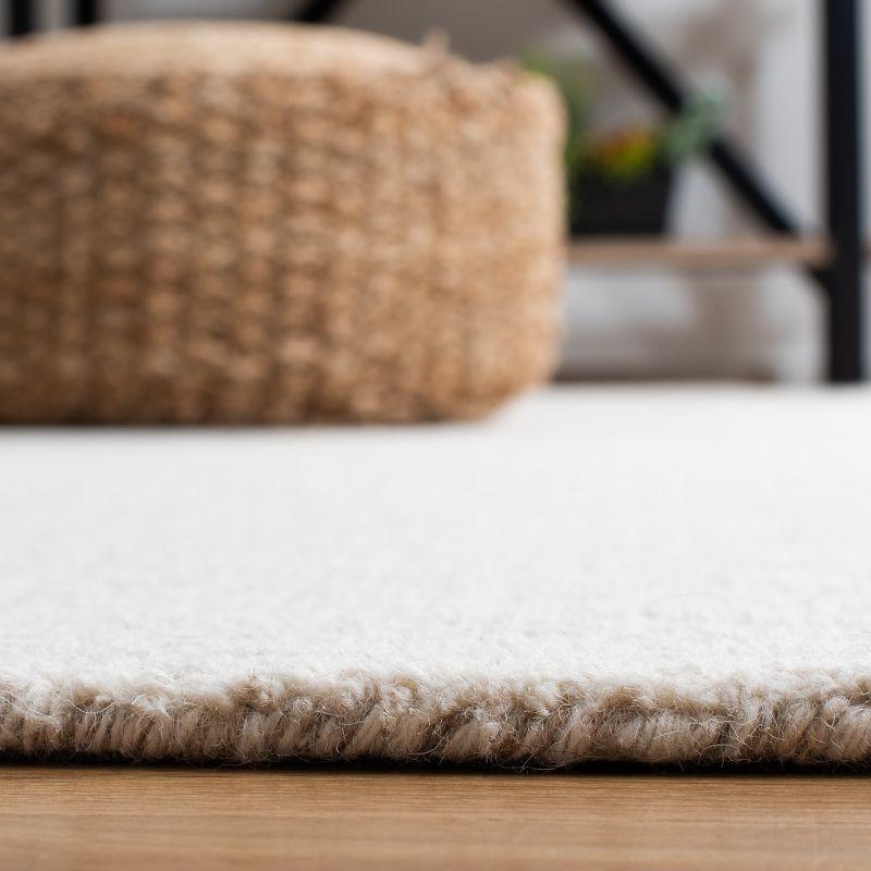 Abstract ABT468 Handmade Indoor Area Rug - Ivory/Beige - 8'x8' - Safavieh