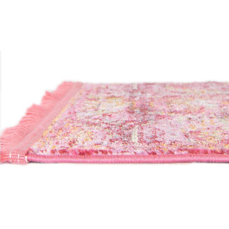 Unique Loom Baracoa Collection Area Rug - Coppelia (7'  x 10' Rectangle Pink/Ivory)