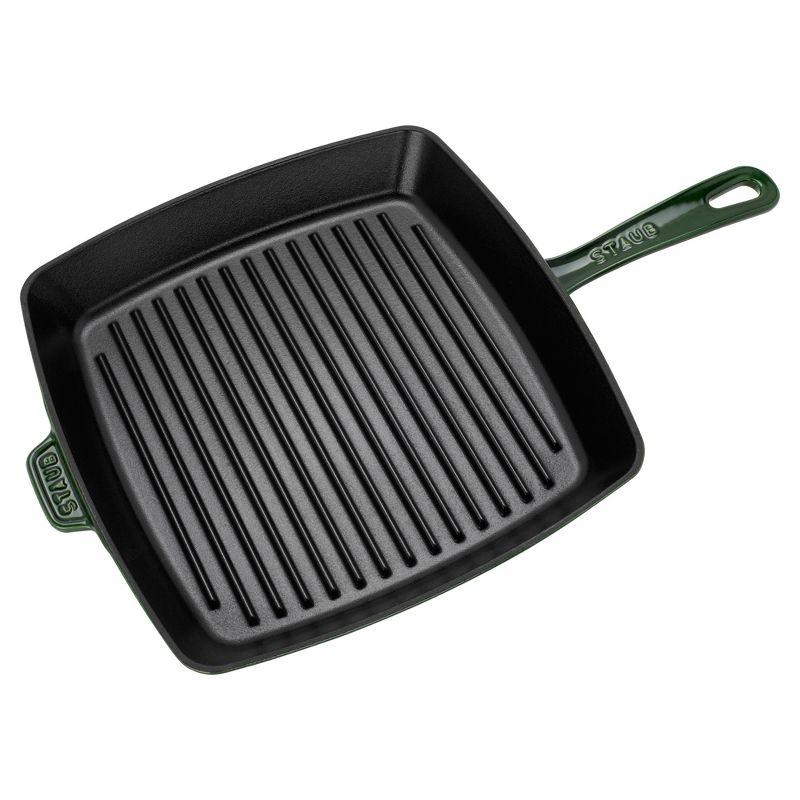 Staub 12" Basil Enameled Cast Iron Square Grill Pan