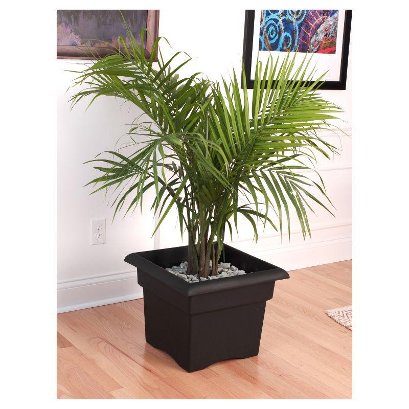 Veranda Square Terra Cotta Clay Planter for Indoor & Outdoor, 11 in.