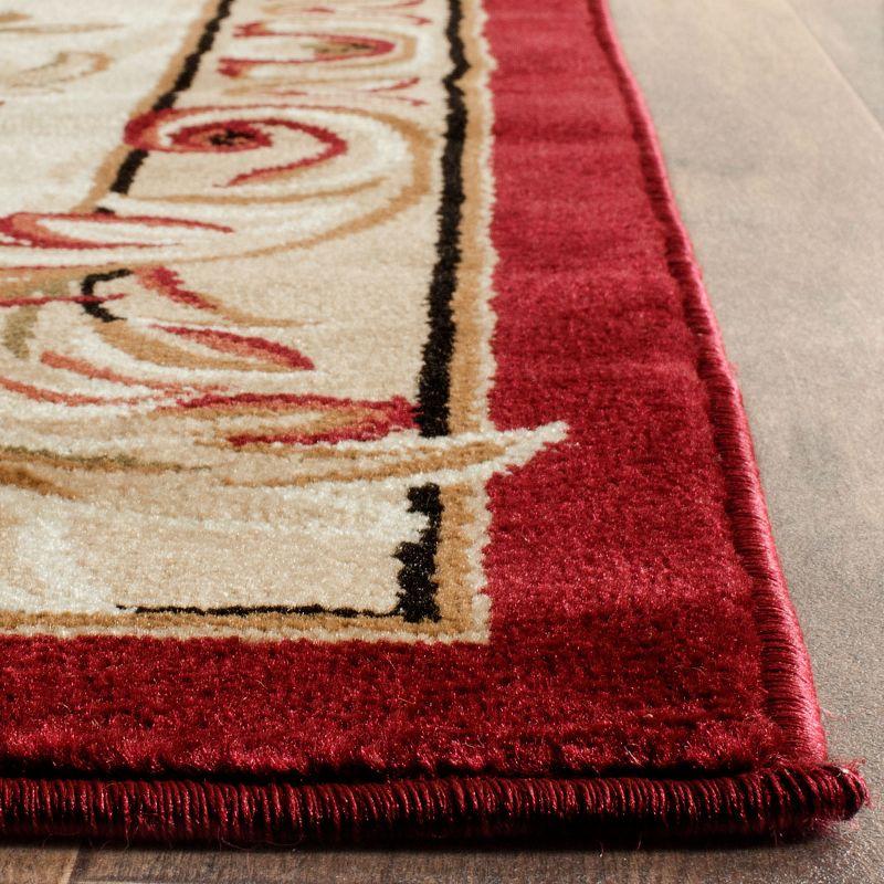 Lyndhurst LNH328 Power Loomed Area Rug - Red/Ivory - 9'x12' - Safavieh