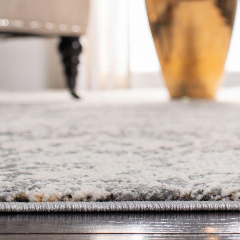 Alhambra ALH617 Power Loomed Area Rug - Cream/Grey - 6'7" X 6'7" Round - Safavieh.