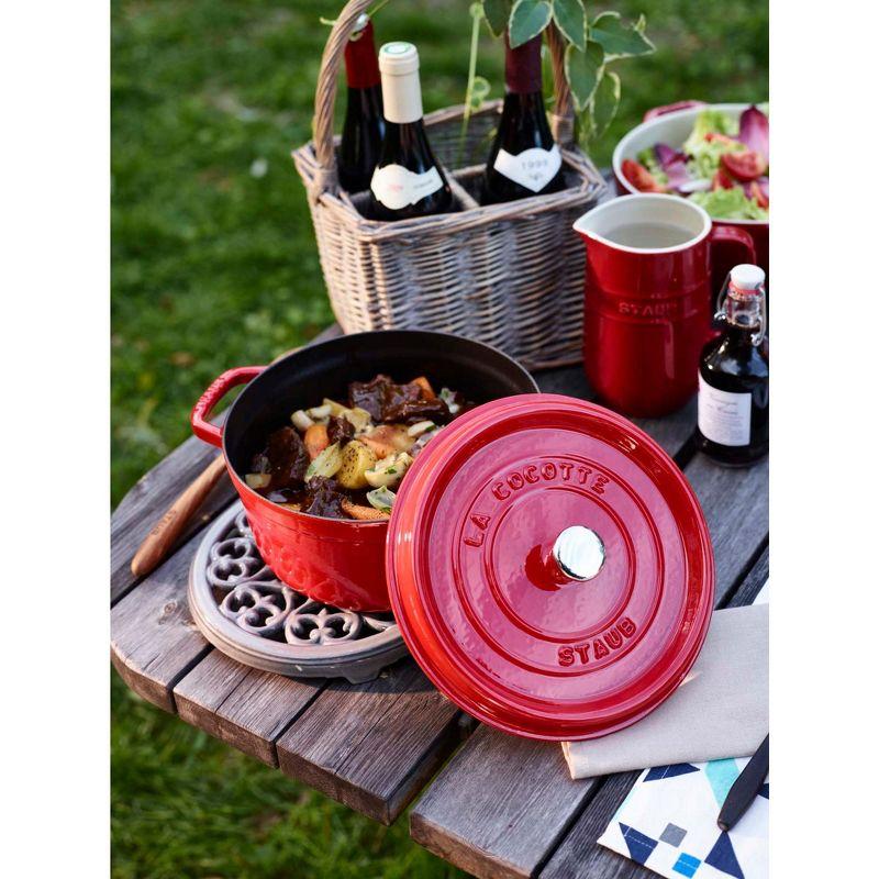 Staub Cast Iron Round Lilly Trivet