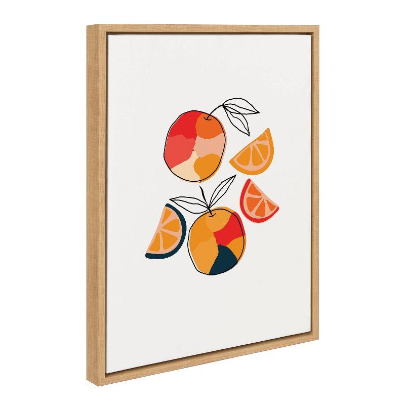 18" x 24" Sylvie Juicy Citrus Framed Canvas by Oris Eddu - Kate & Laurel All Things Decor