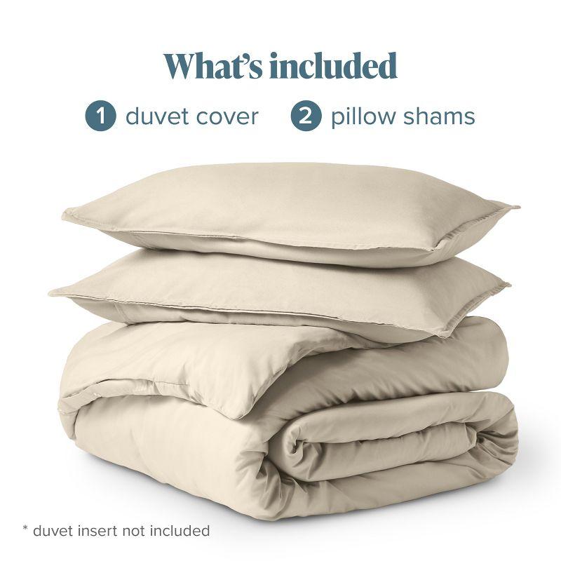 Bare Home Washed Microfiber Duvet Cover Set