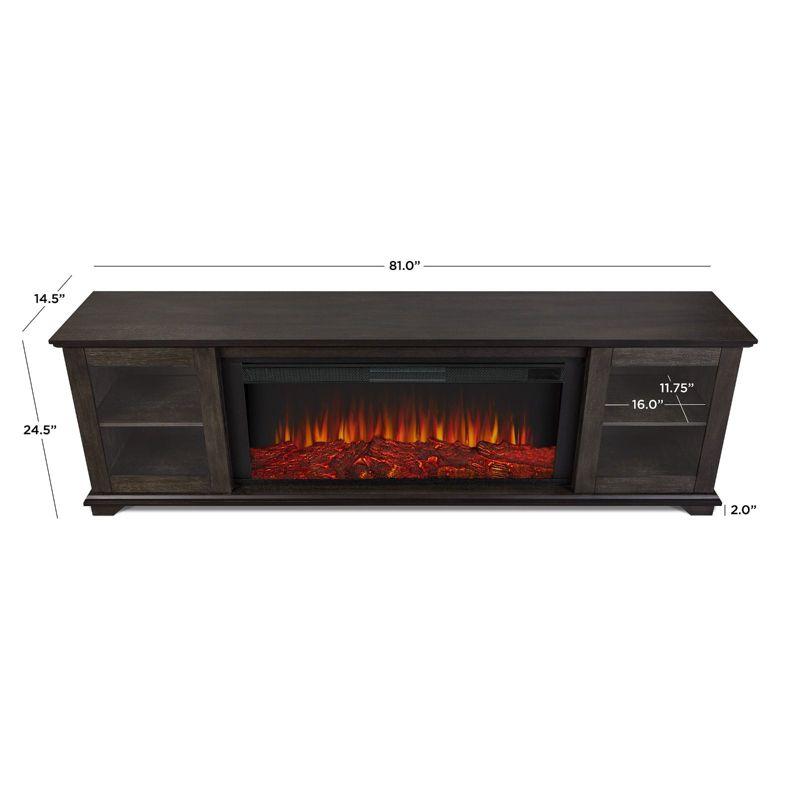 Real Flame Benjamin 81" Landscape TV Stand with Electric Fireplace by Real Flame