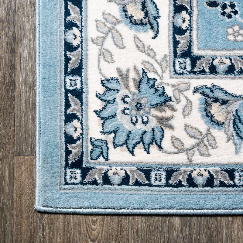 3'x 5' Cherie French Cottage Area Rug, Blue/Cream - JONATHAN Y