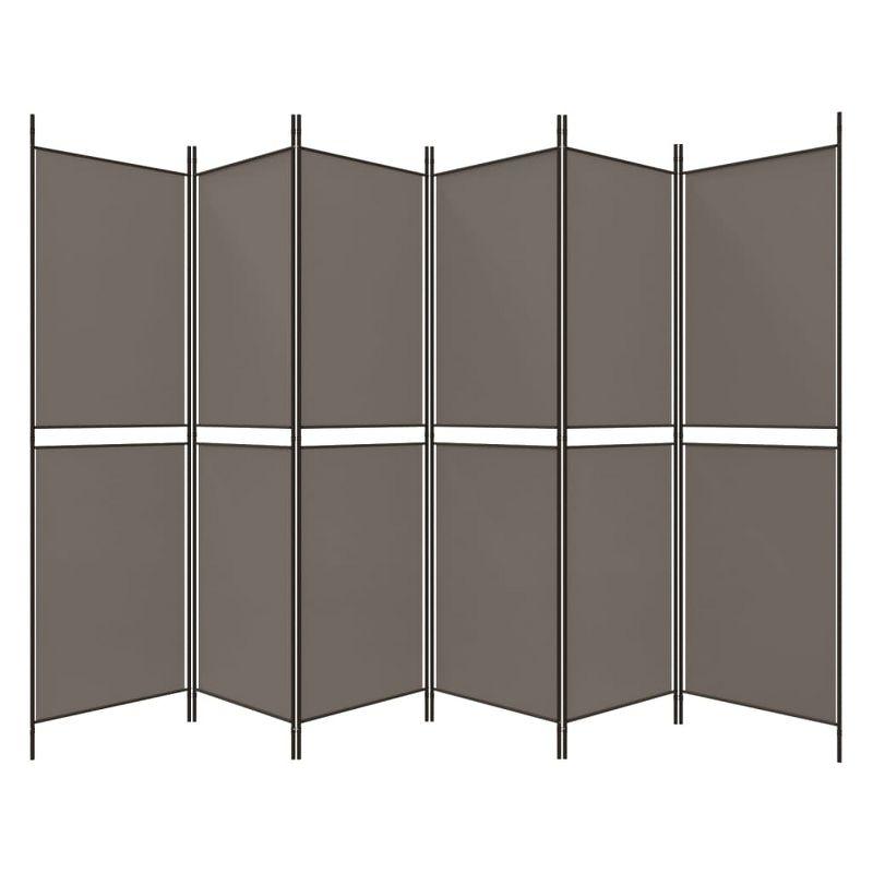 vidaXL 6-Panel Room Divider Anthracite 118.1