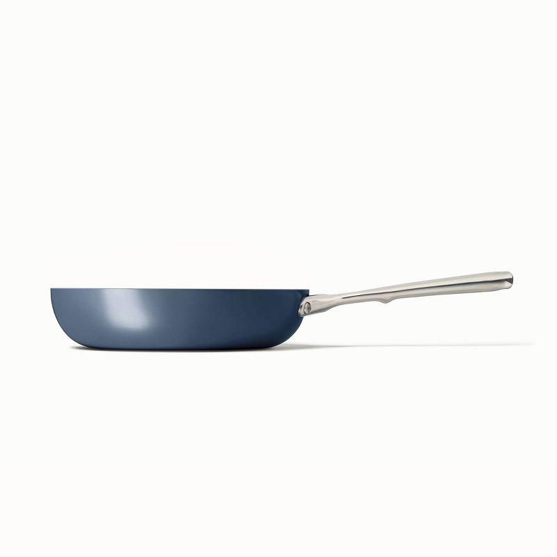 Navy Ceramic Coated Non-Stick Fry Pan with Stainless Steel Handle