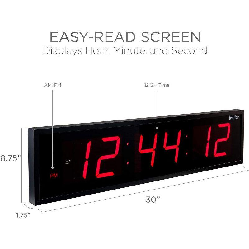 Ivation Wall Clock