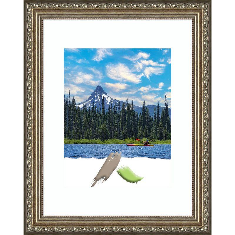 Amanti Art Parisian Silver Wood Picture Frame Opening Size 11x14 in. (Matted To 8x10 in.)