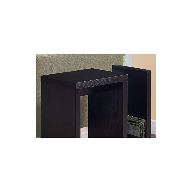 Monarch Specialties Accent Table Side End Narrow Small Living Room Bedroom Laminate Brown Contemporary Modern