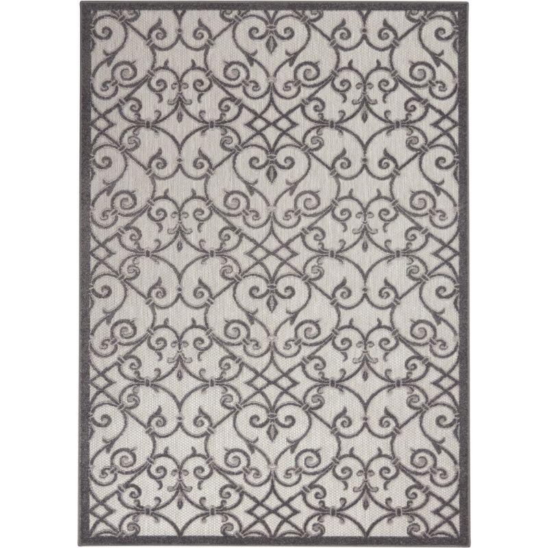 Nourison Aloha Contemporary Scroll Outdoor Rug